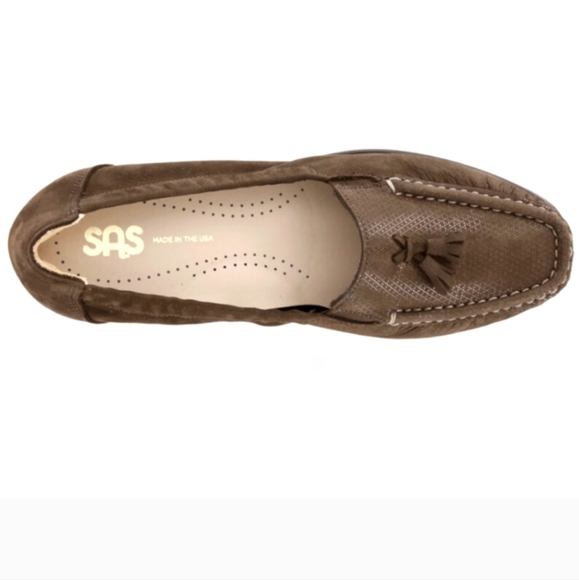 SAS Slip On Comfort Hope Loafers in Brown Turf Size 7.5 M (MSRP $169!) - Picture 3 of 16